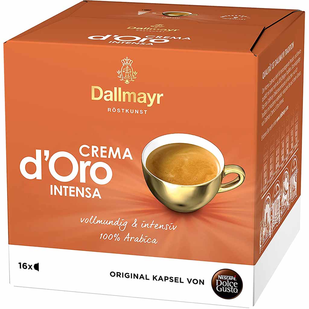 Nescafe Dolce Gusto Kapseln Dallmayr d'Oro Crema Intensa 16 Tassen 112g MHD:31.12.25