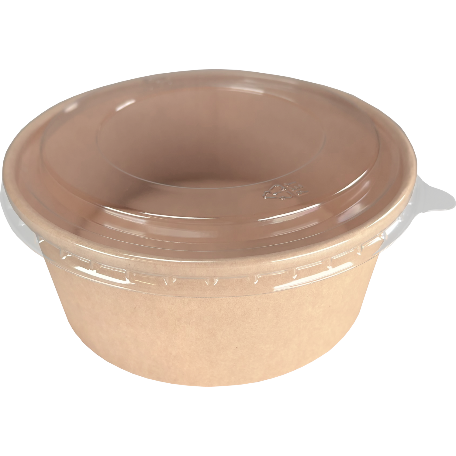 Depa Maaltijdbowl, 750ml, 150mm, 60mm, karton + PE, bruin