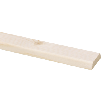 Koplat schuin vuren 12x45 mm 240 cm
