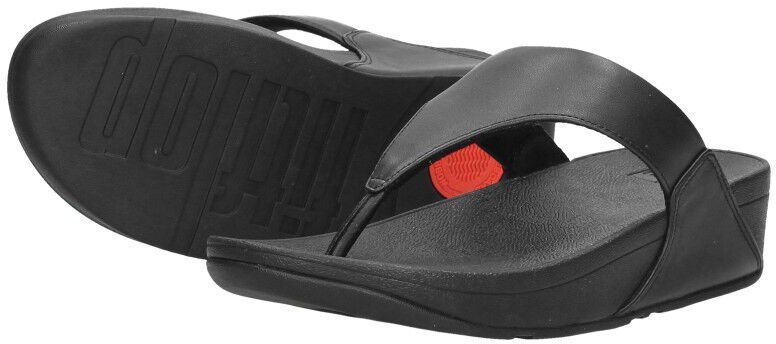 Fitflop Lulu Leather Toepost zwart
