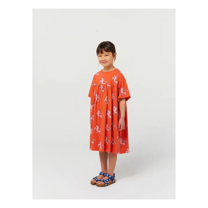 Bobo Choses Exclusivité Bobo Choses x Smallable - Robe Coton Bio Cheval Blanc | Terracotta