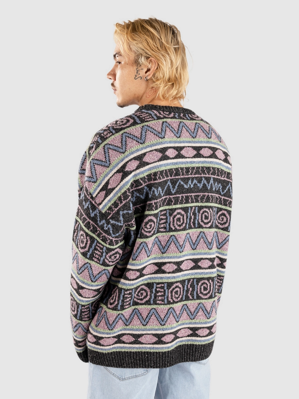 Quiksilver Purple Vision Pullover grape shake h stripe 64