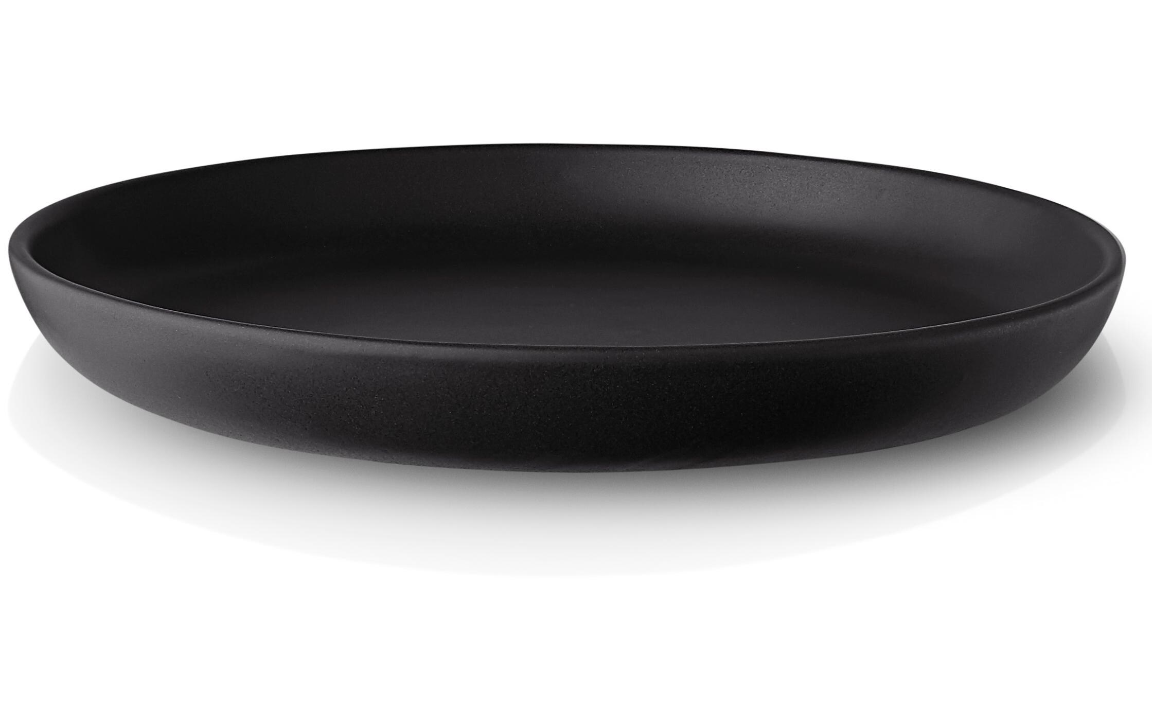 Frühstücks- & Dessertteller Nordic Kitchen 4 Stück, SchwarzTeller mit senkrechter Kante