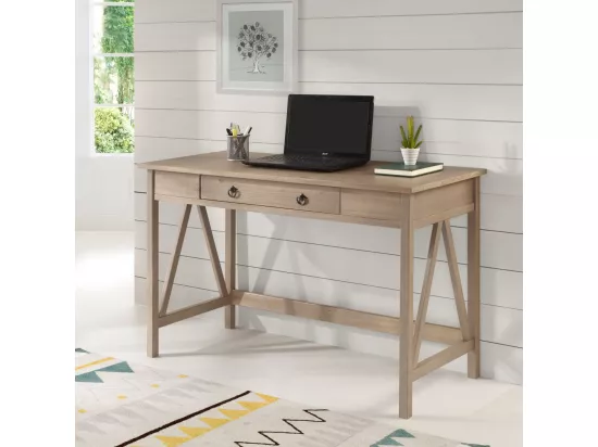 Titian | Bureau avec 1 tiroir en gris