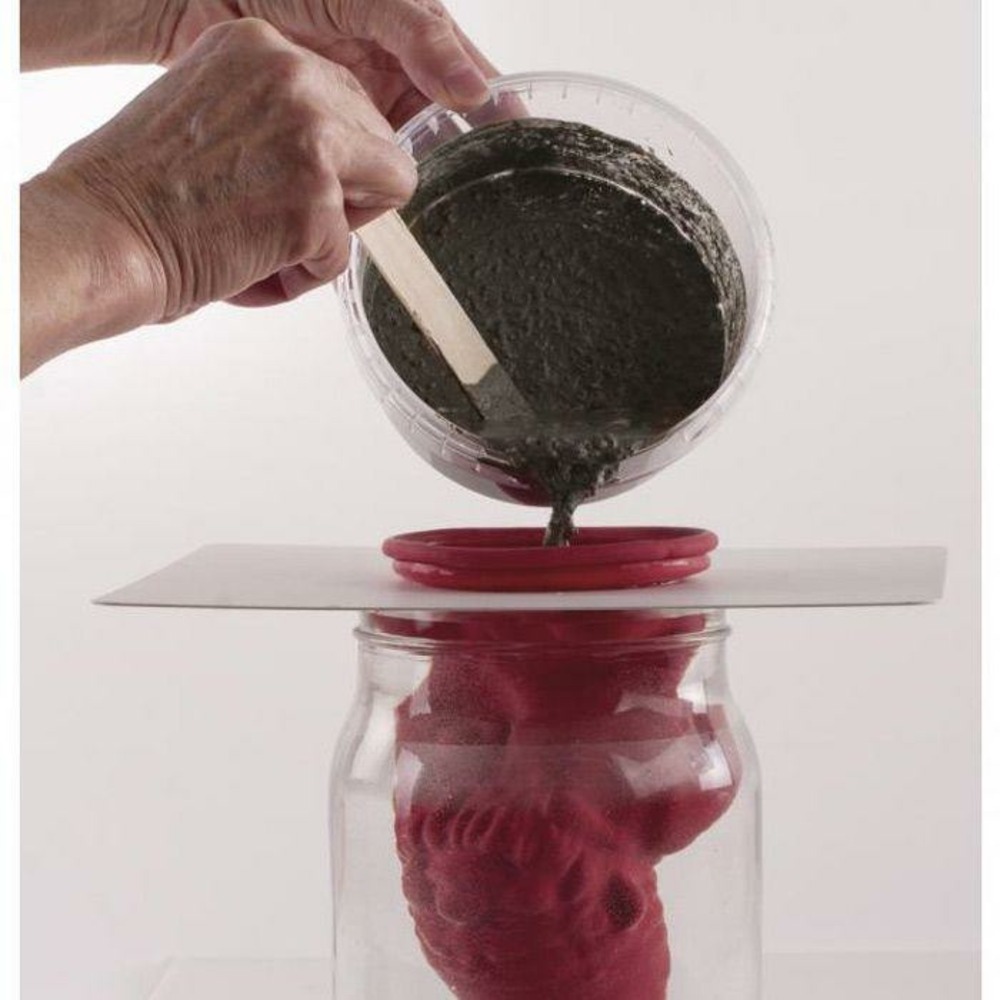 Support pour moule en latex 24 x 21 cm - découpe ø 8 cm