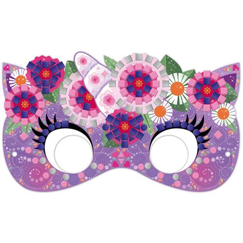 Janod knutselset mozaïek maskers - 6st