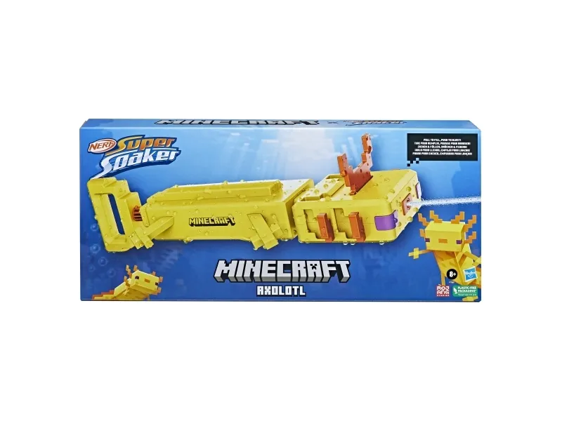 Hasbro Axolotl, Soaker vandpistol, Orange, Hvid, Gul, 8 År, 1 stk