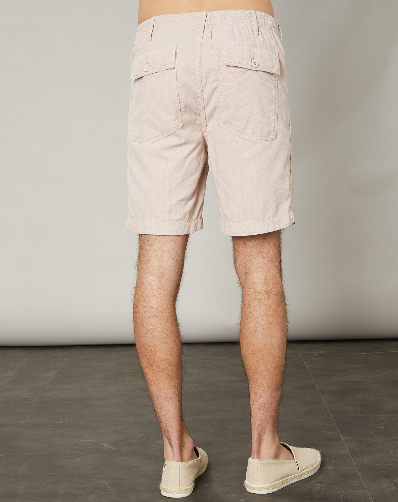 Hartford Short en Velours Milleraies Fatigue Ds  rose