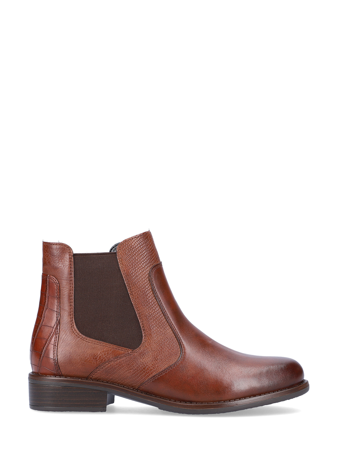 Remonte Brown Leather Zip Boots