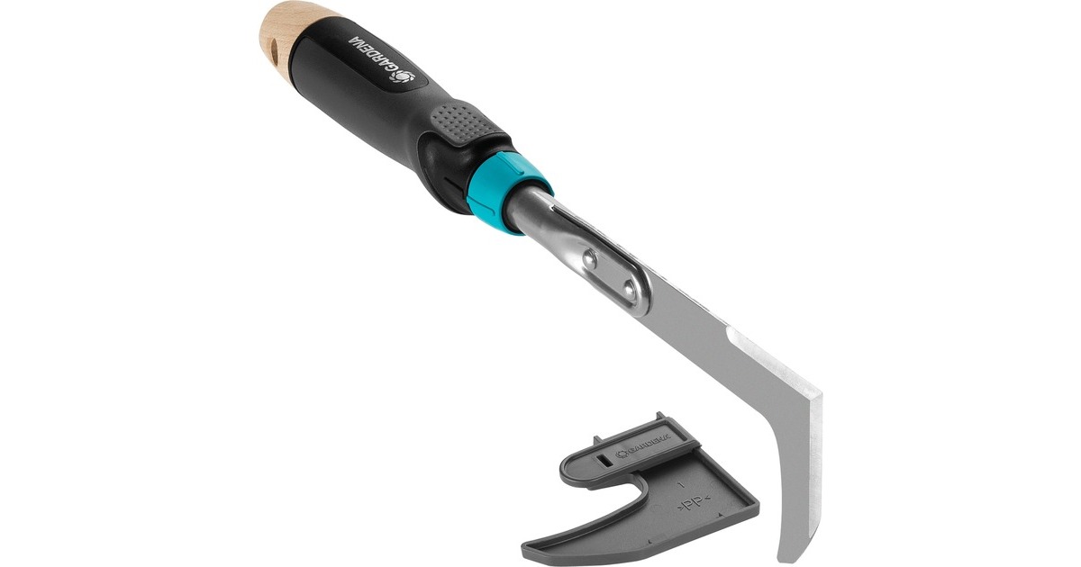GARDENAEcoLine Onkruidsteker voor de Patio voegenkrabber  (Zwart/turquoise, 17704-20)