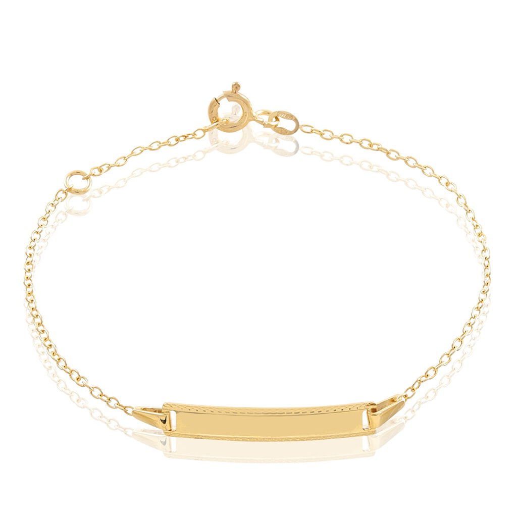 Bracelet Identité Gaspardine Maille Forçat Or Jaune