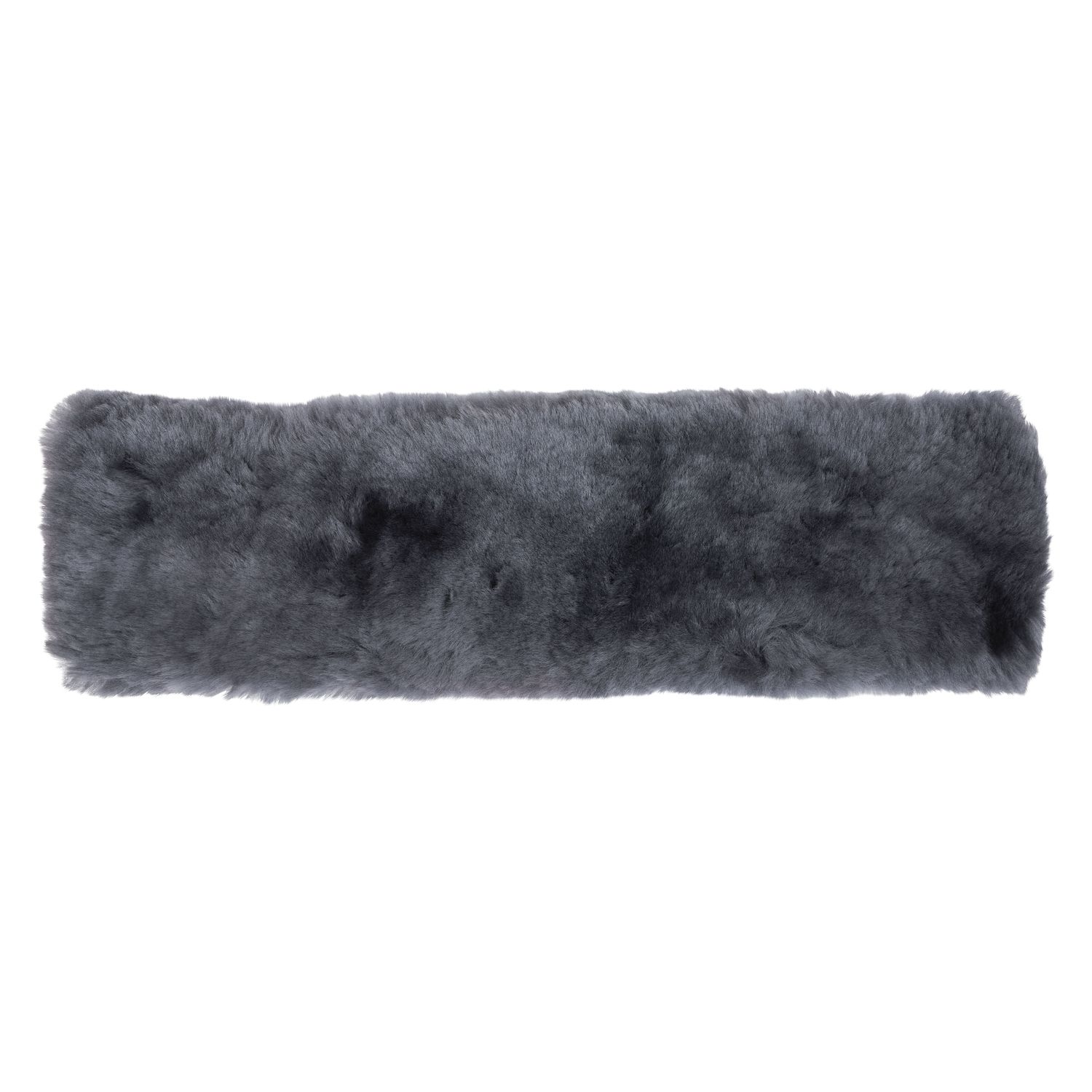 Loesdau Lammfell-Sattelgurtschoner  - anthrazit - 50 cm