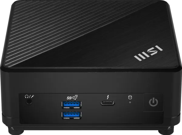 MSI Cubi 5 12M 022BDE - Barebone - mini PC - 1 x Core i3 1215U / op til 4.4 GHz - RAM 0 GB - UHD Graphics - Gigabit Ethernet, 2.5 Gigabit Ethernet, IEEE 802.11ax (Wi-Fi 6E), Bluetooth 5.3 - sort