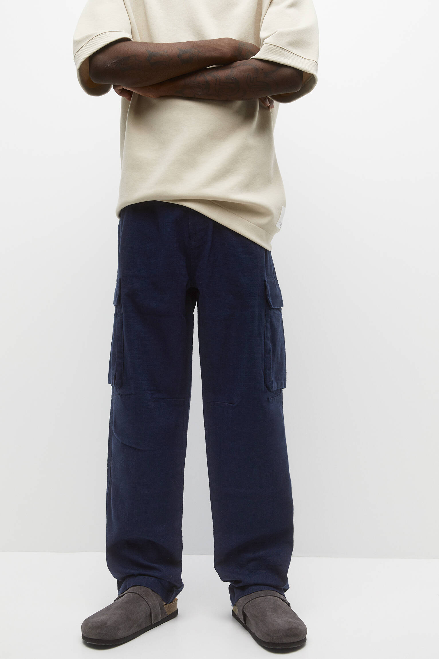 CALÇA CARGO - ÍNDIGO