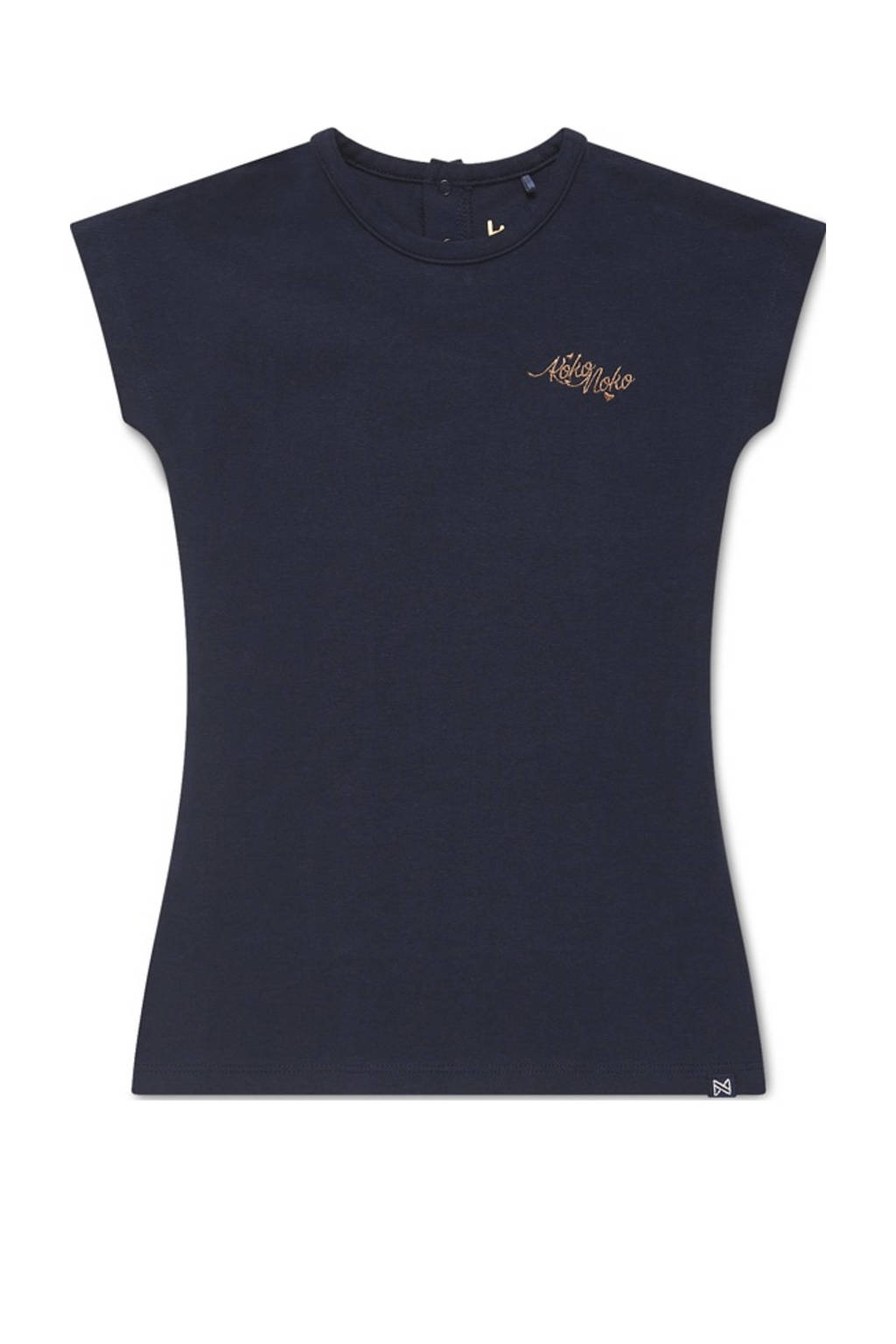 Koko Noko T-shirtjurk Niya met glitters donkerblauw