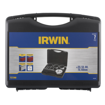 Irwin TCT gatzagenset voor steen 5-delig Ø33/53/68/73/83mm (Inclusief booradapter)