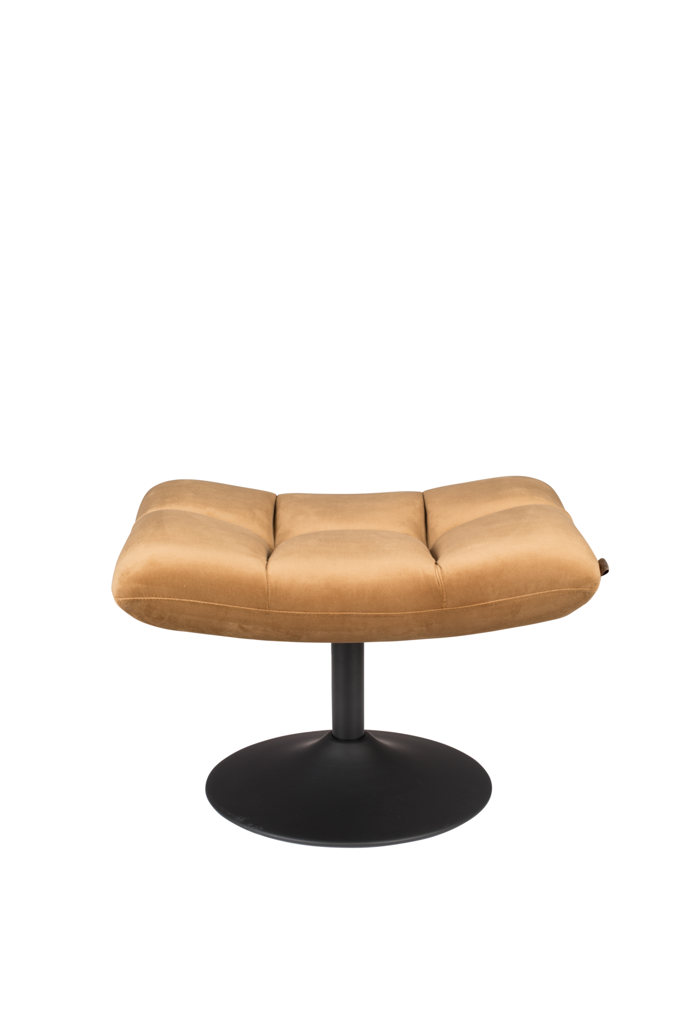 Hocker Bar velvet velvet goud/bruin