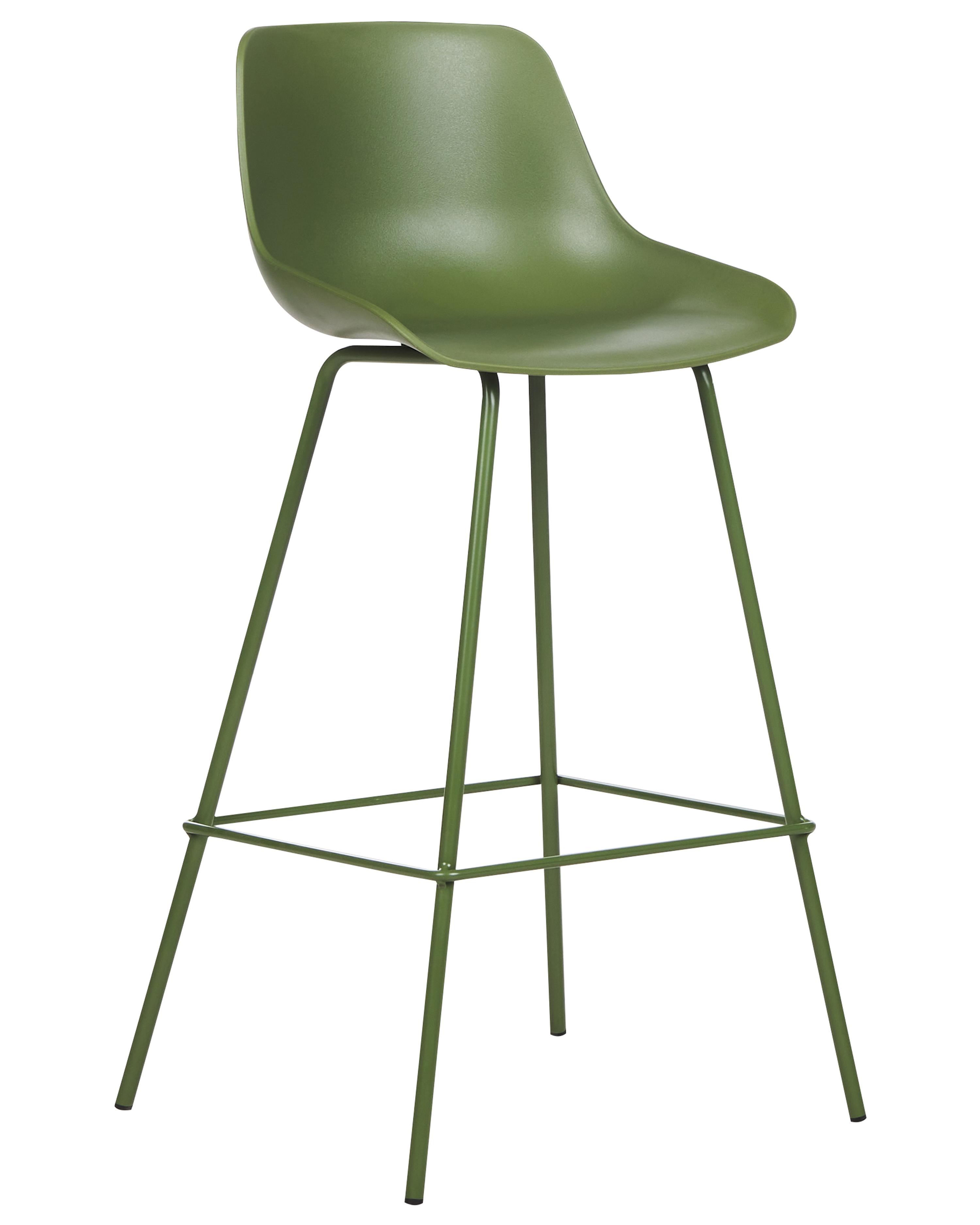 Set van 2 barstoelen EMMET Groen