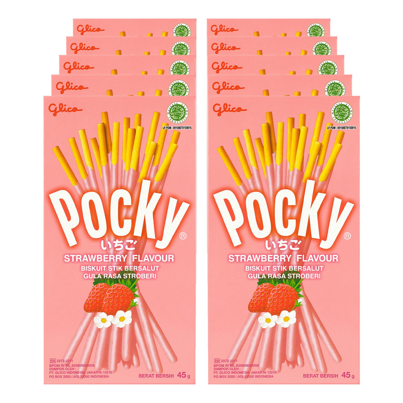 Strawberry Pocky45 g, 10er Pack