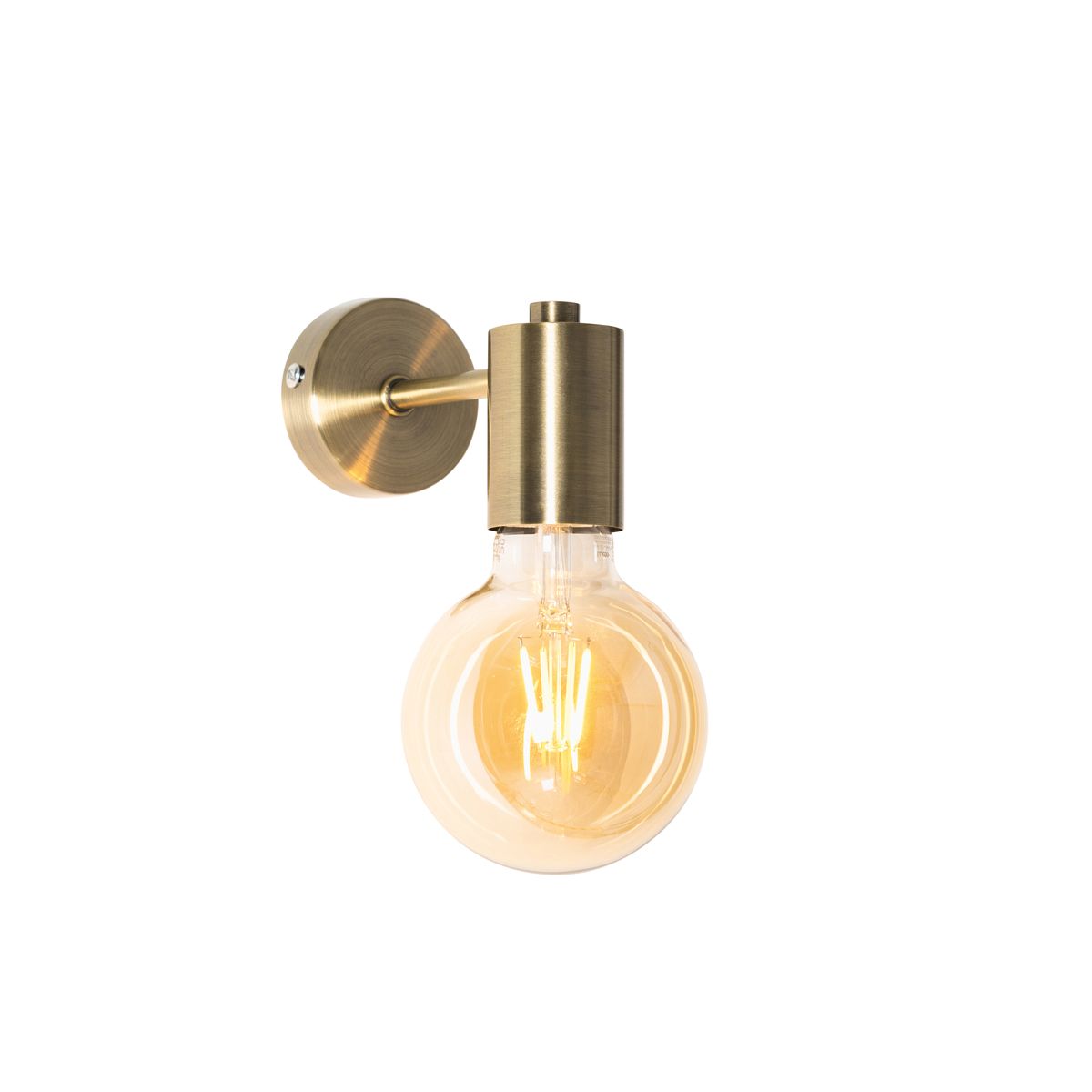 Industriële wandlamp brons 13cm - Facil