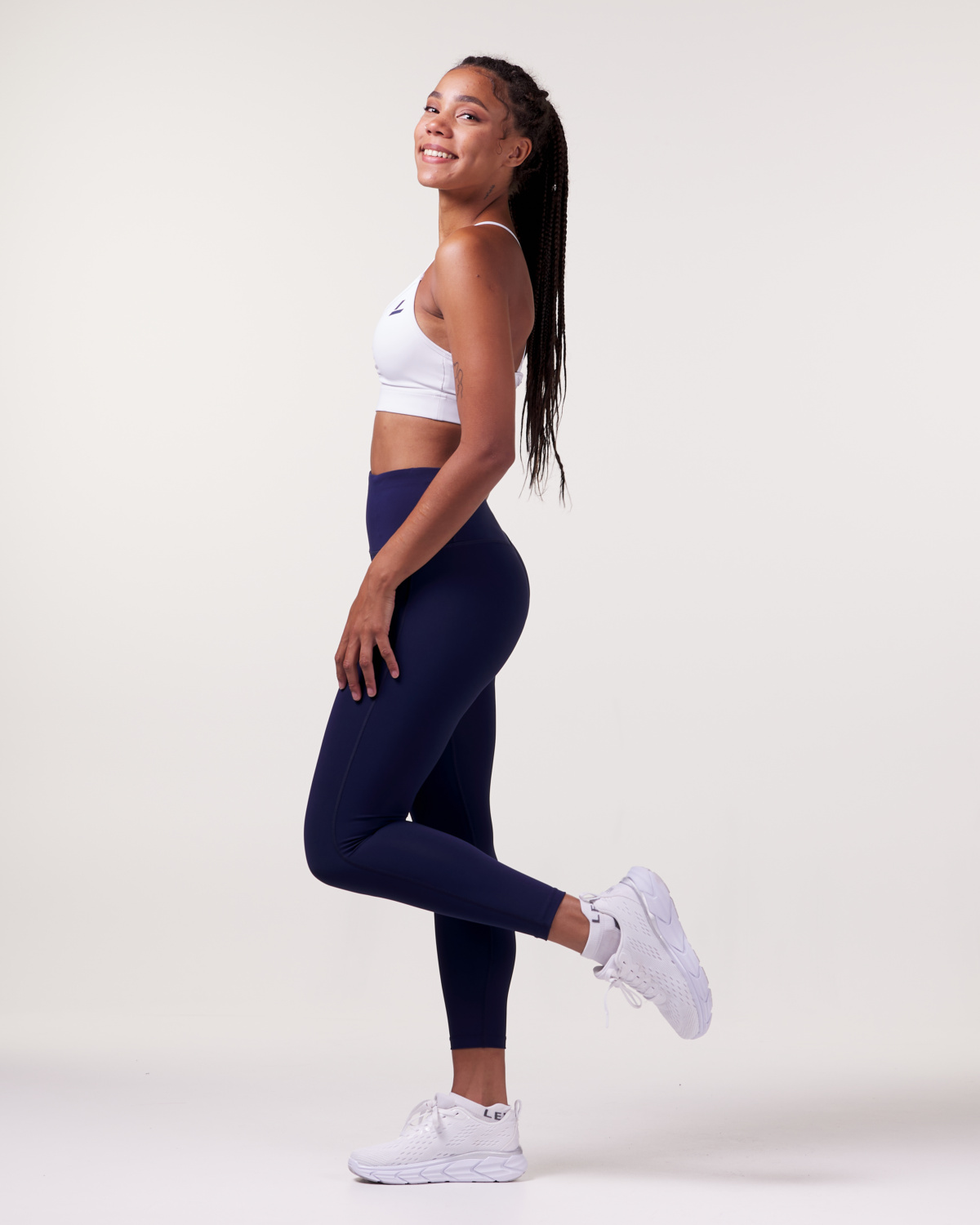 LEVITY Magnify Scrunch Tights 7\8 2.0 Blue Navy