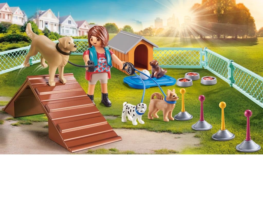 TREINADORA DE CÃES PLAYMOBIL