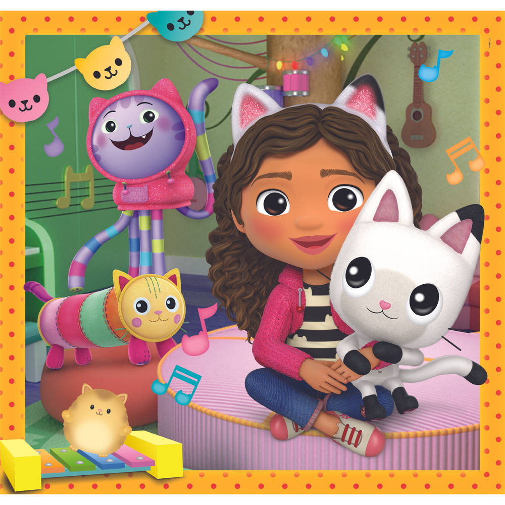 Clementoni Gabby’s Poppenhuis vrienden puzzelset - 3 x 48 stukjes