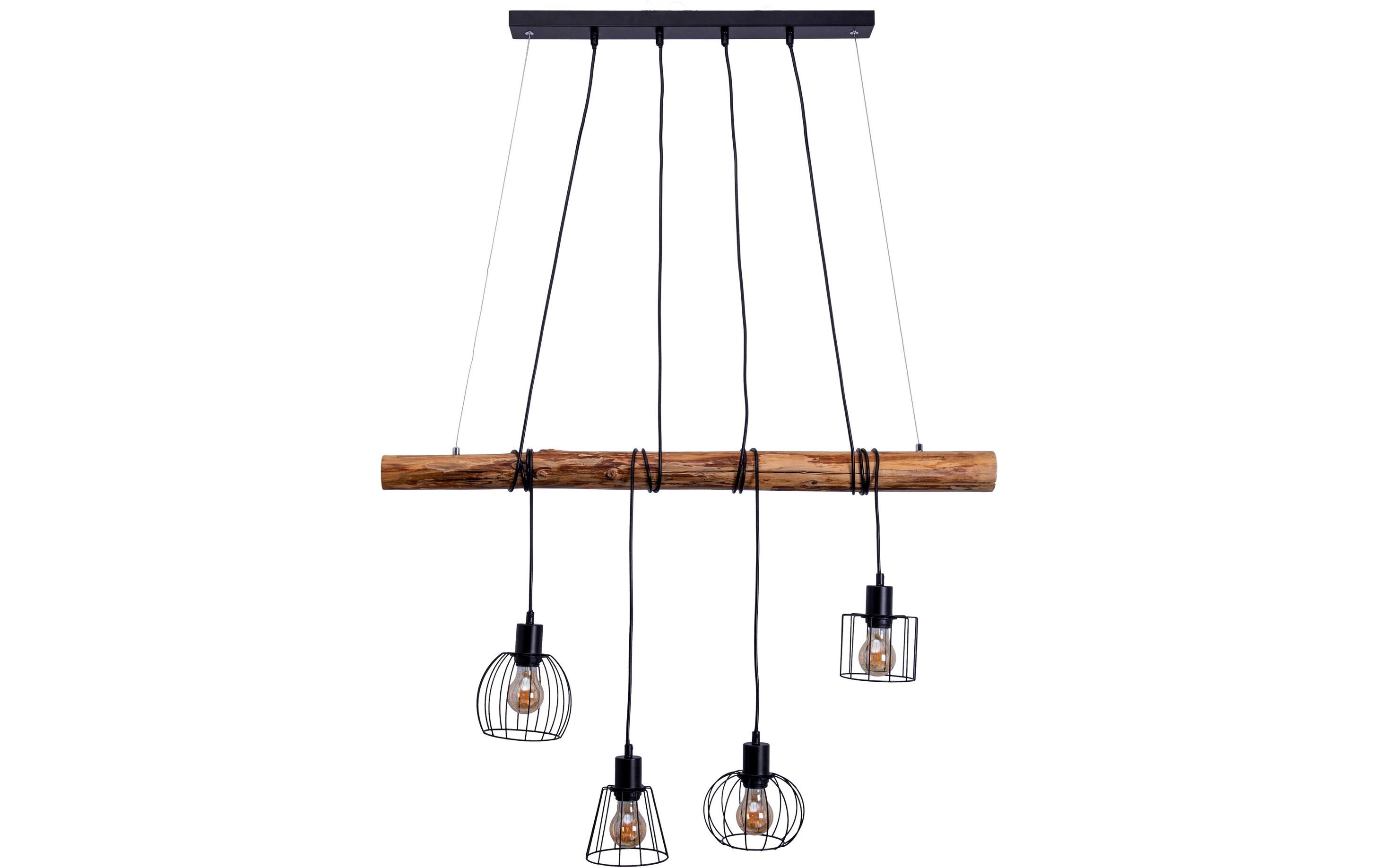 Pendelleuchte «Woodland»<br>Eine Hängeleuchte aus Holz und Metall