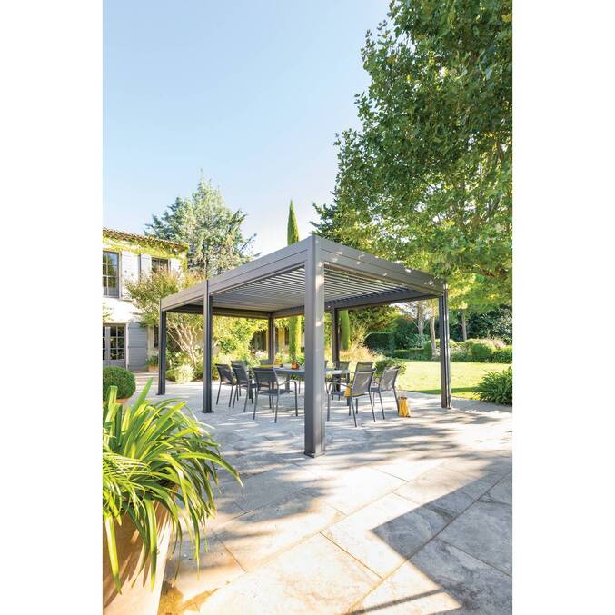 Pergola bioclimatique EVORA Graphite