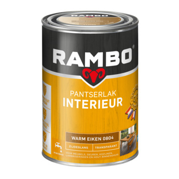 Rambo pantserlak interieur transparant zijdeglans warm eiken 1,25 l