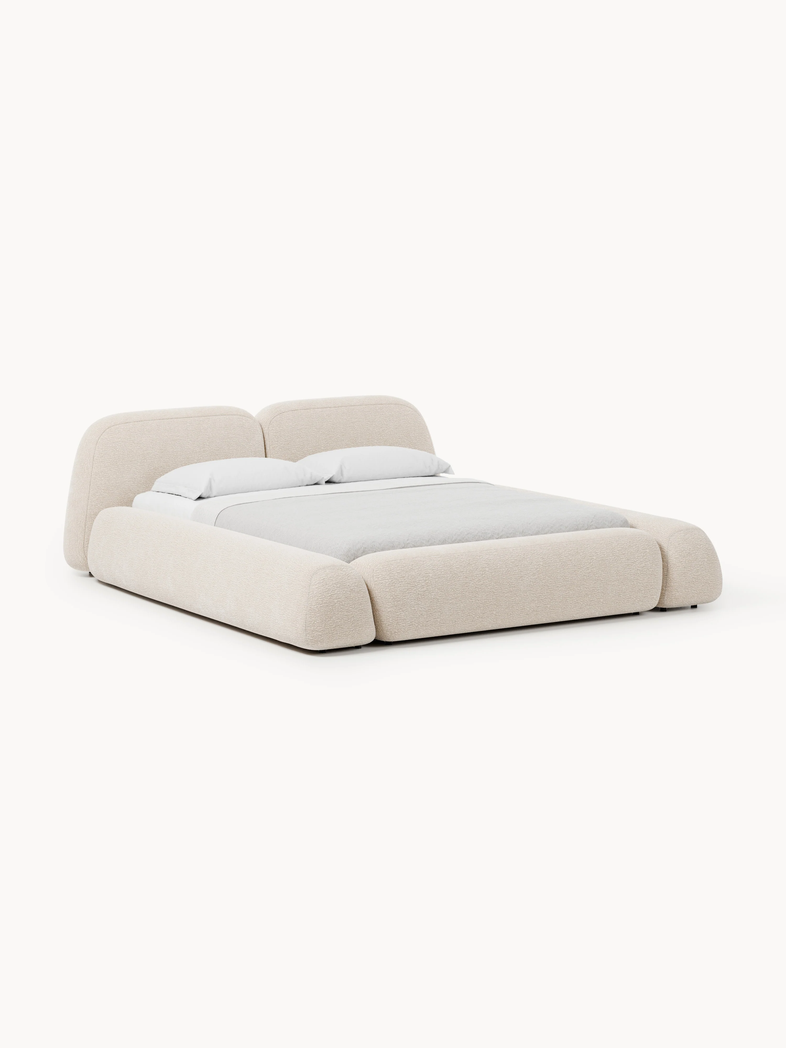 Gestoffeerd bed Wolke met opbergruimte