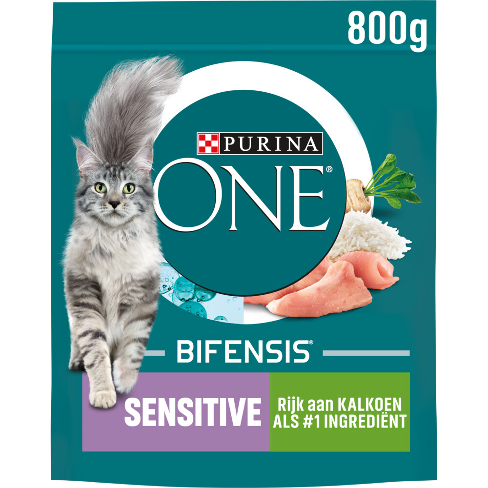 4x Purina ONE Sensitive Kalkoen800 gr