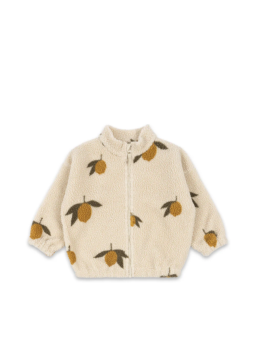 Jody teddyjakke - mon grand citron sage - 12M