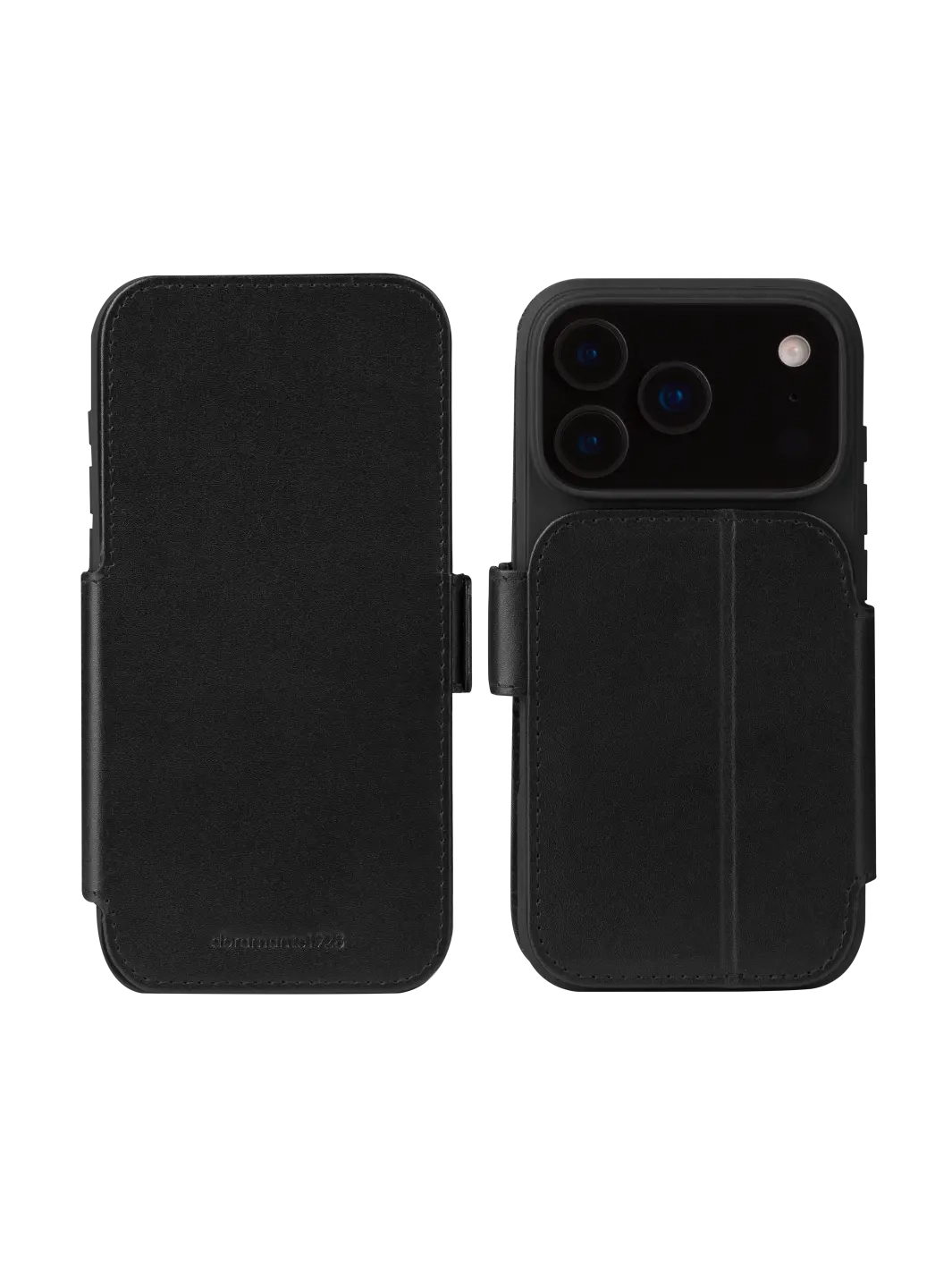 iPhone 17 Pro Max Echtleder Tasche mit RFID Schutz Copenhagen (CO69GTBL6619) - Schwarz