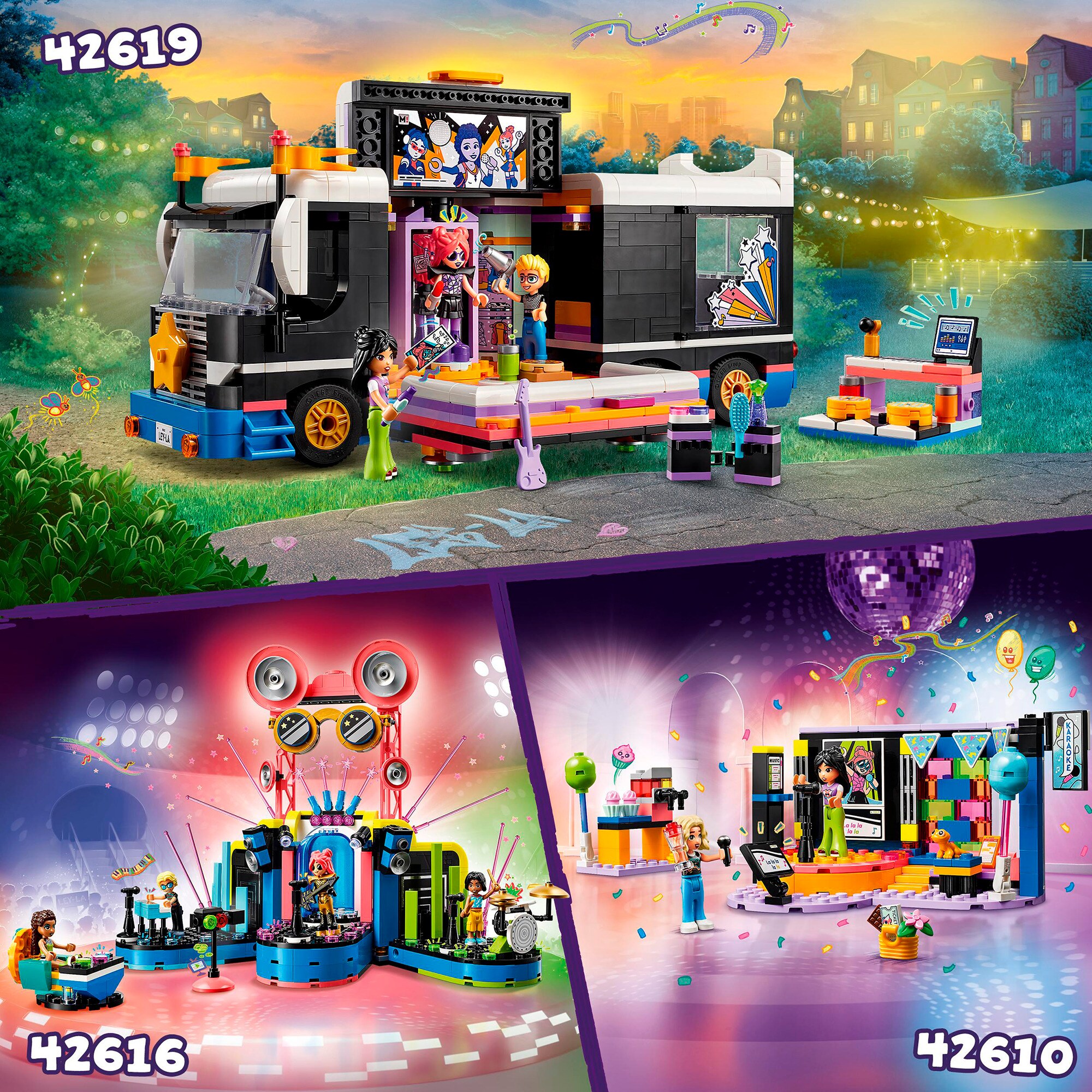LEGO Konstruktionsspielzeug Friends Popstar-Tourbus