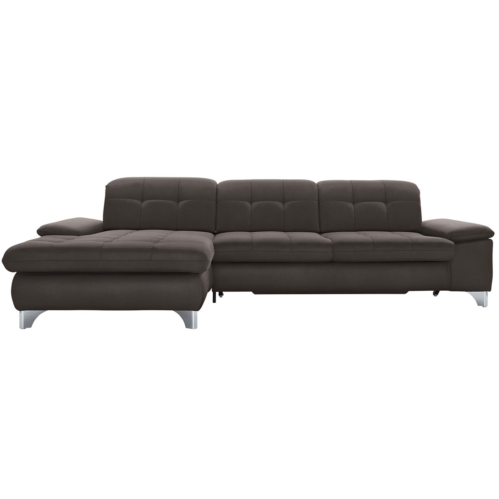 polsterpower Ecksofa - Saddle anthrazit - Basismodell - Recamiere links