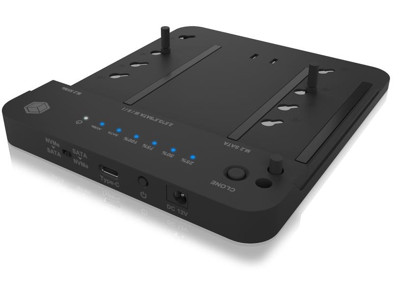 ICY BOX Docking- und Klonstation IB-2915MSCL-C31 Klon- und Dockingstation für M.2 NVME und SATA 2.5''/3.5'' SSD/HDD