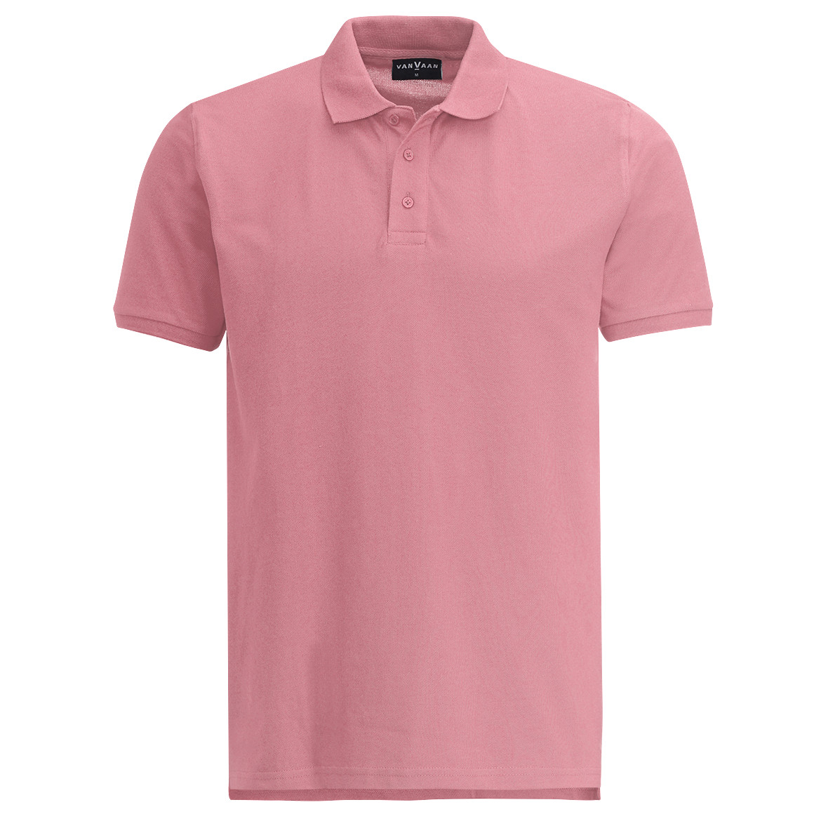 VanVaan Herren Poloshirt in Piqué-Qualität rosa