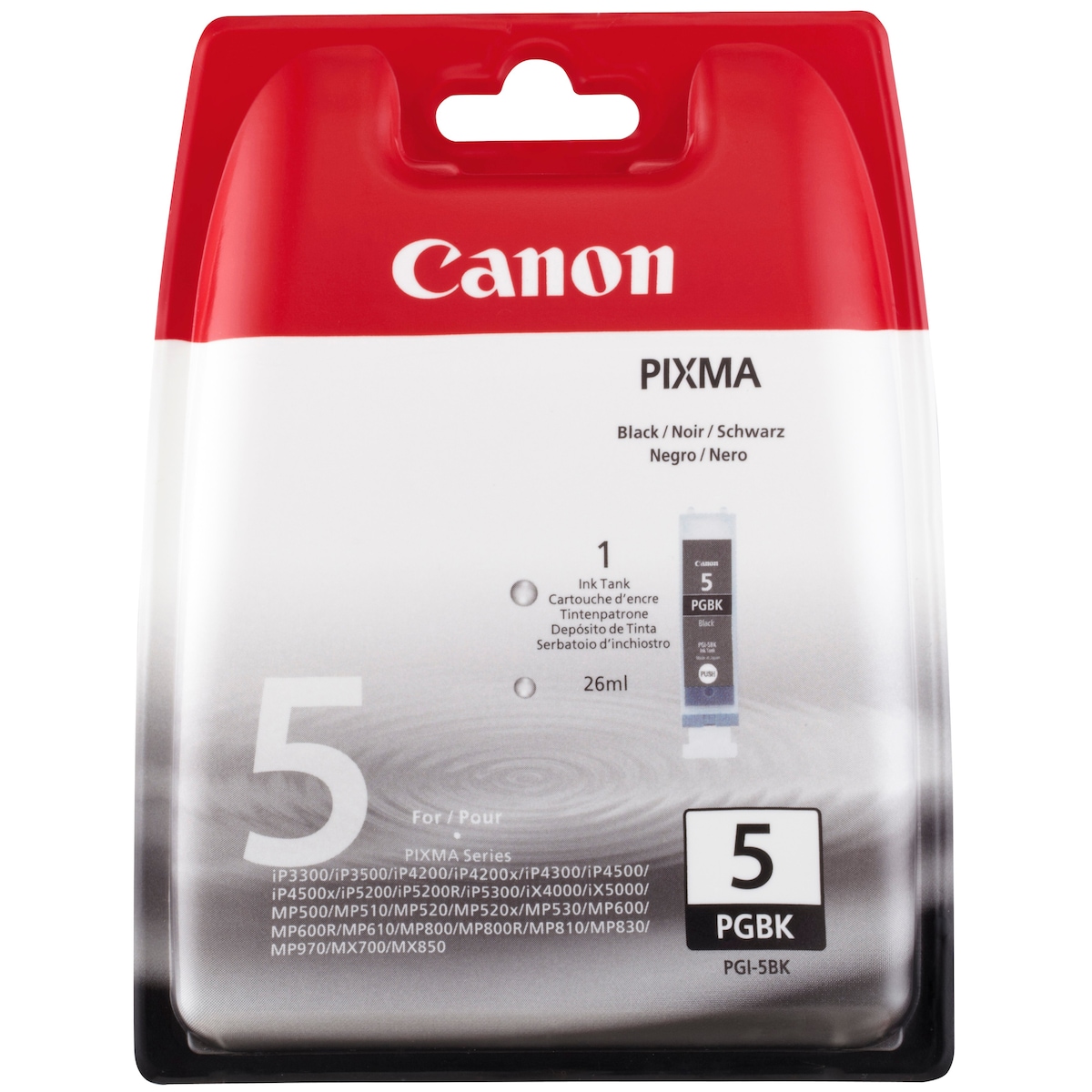Canon blekkpatron PGI-5BK Sort