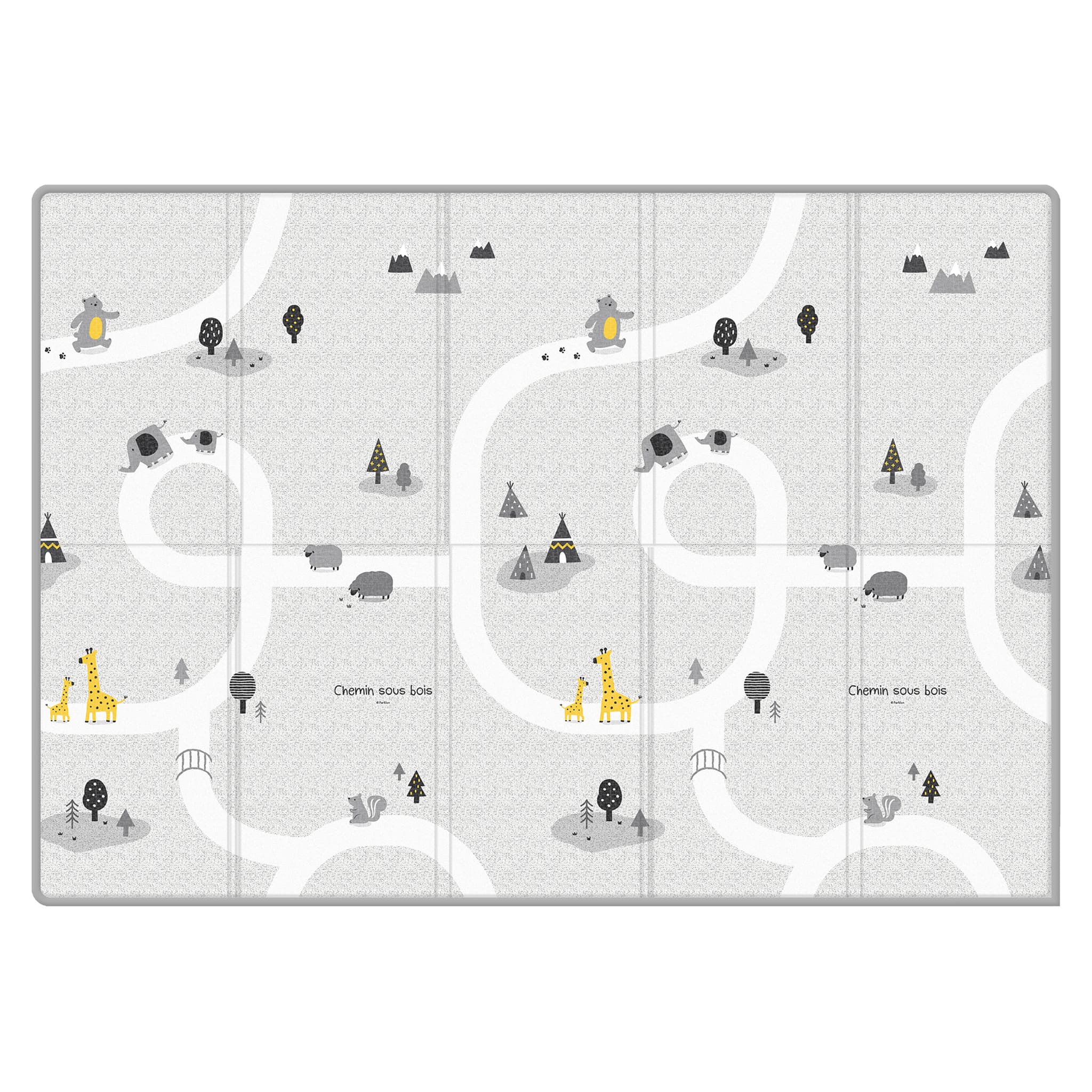 Parklon Tapis de Jeux Portatif - Chemin Sous-Bois