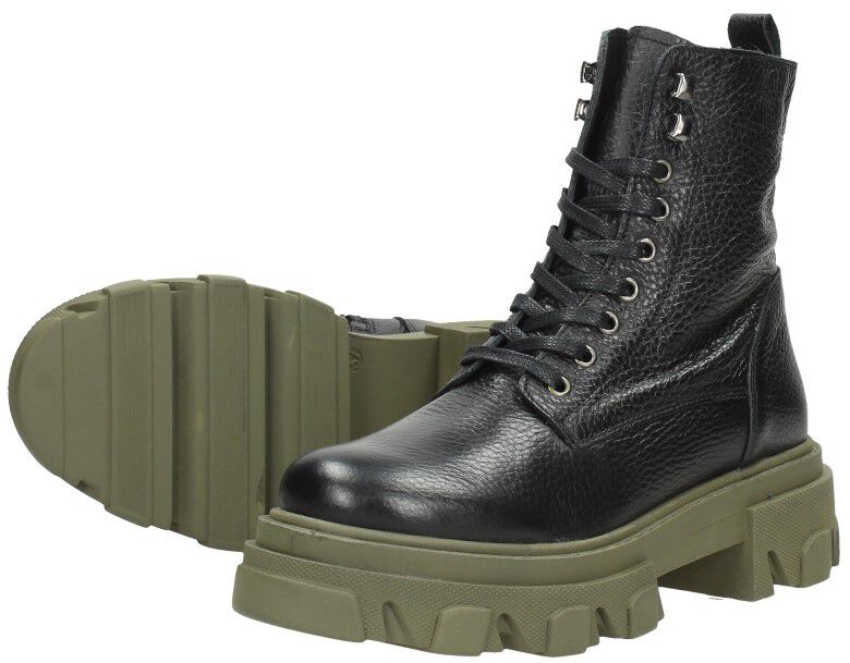 Ps. Poelman Dames veterschoenen zwart