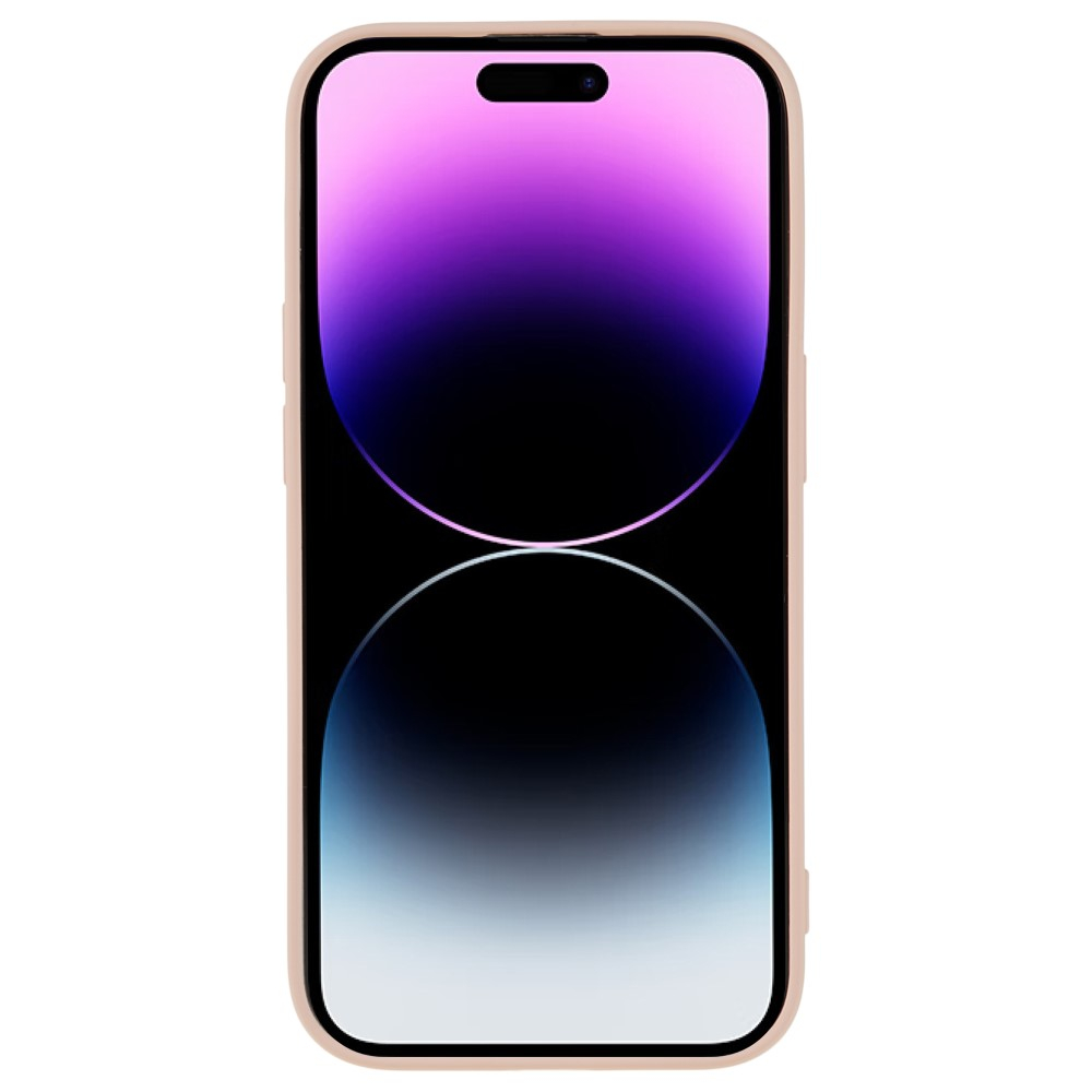 iPhone 15 Pro Gummi Case Hülle mit Kameraschutz - Rosa (Matt)