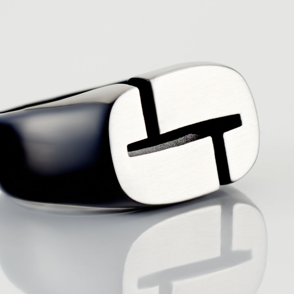 Bague Jourdan Jok Acier Gris