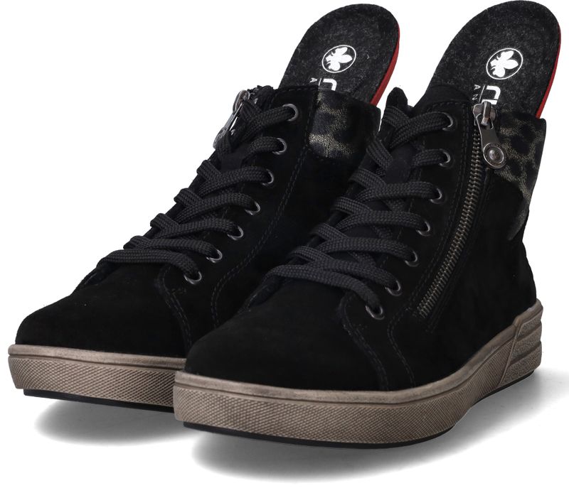 Rieker Veterschoenen Zwart Dames