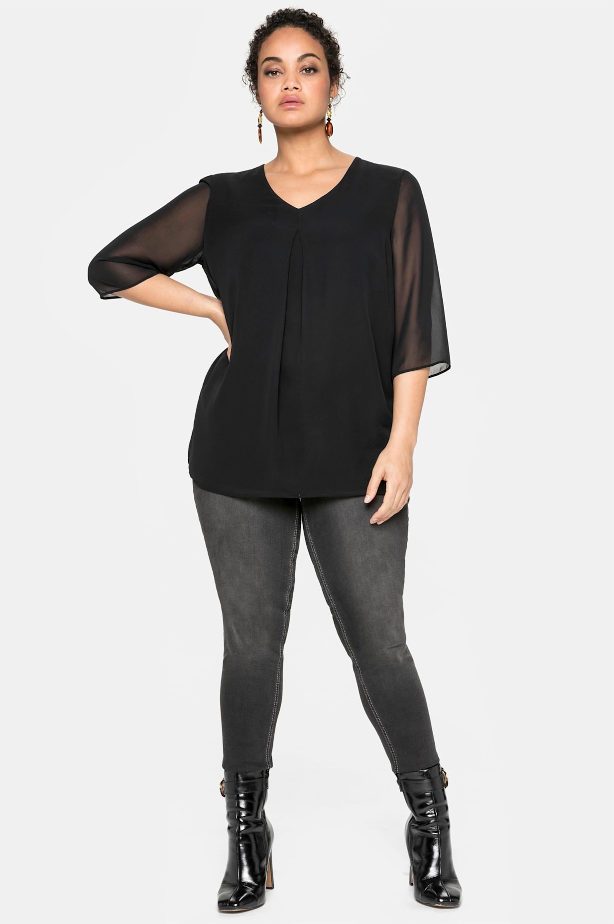 Sheego Chiffonbluse