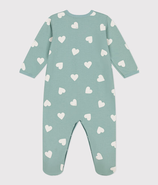 Pyjama bébé coeurs en molleton