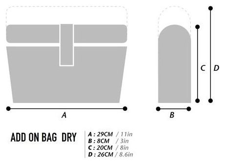 Sacoche de Guidon Woho XTouring Add-on Handlebar Pack Dry 3L Noir Cyber-Camo Diamond