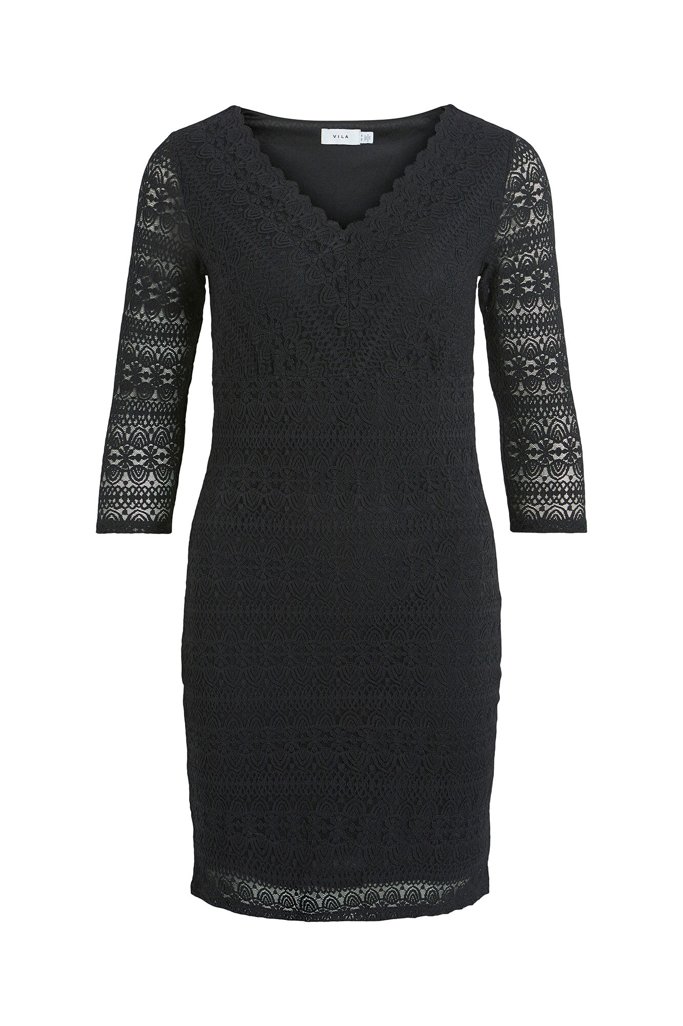 Vestido Villa Lace - Preto