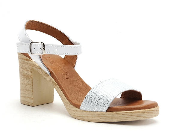 Eva frutos nu pieds talons femme 990 blanc