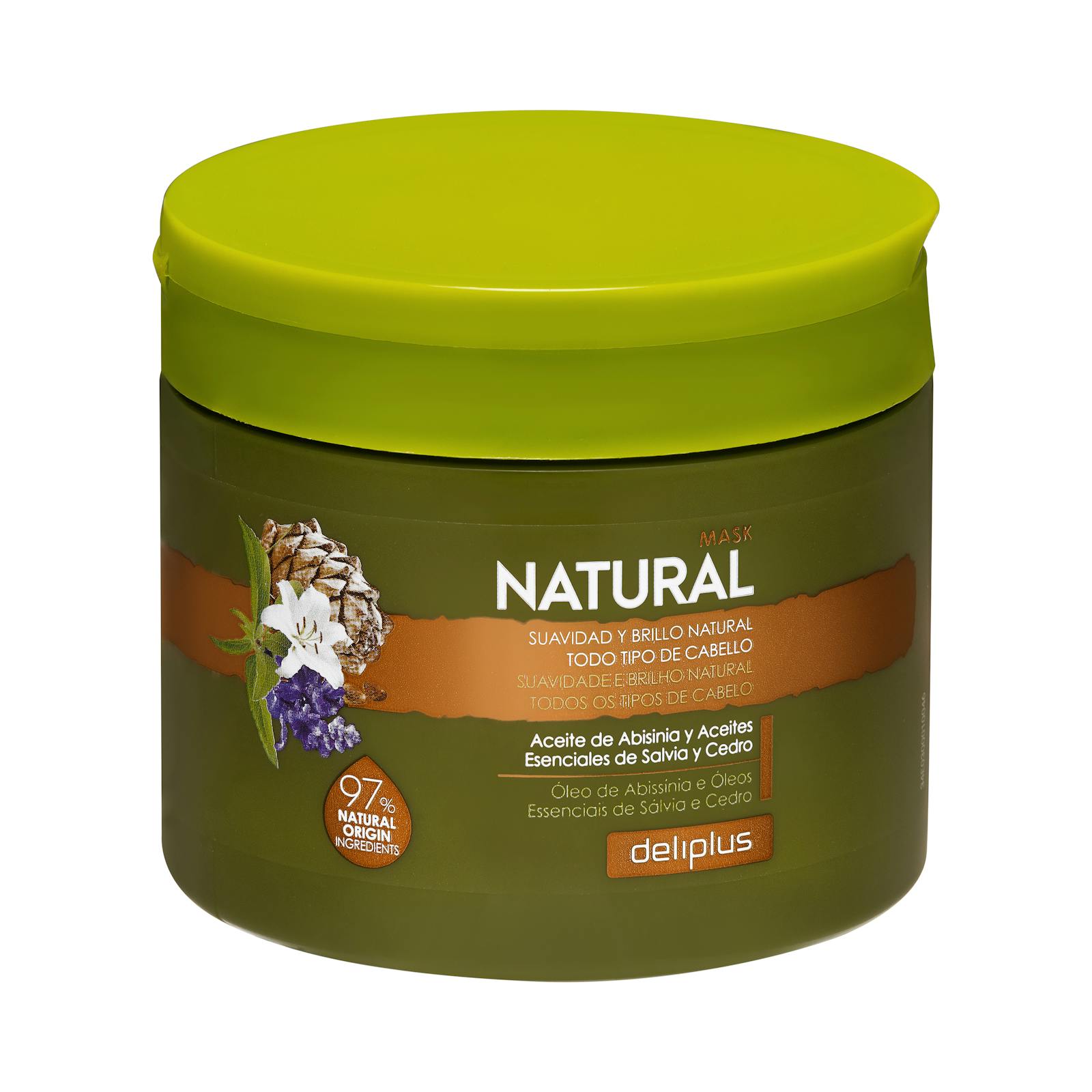 Masque naturel Deliplus pour tous types de cheveux